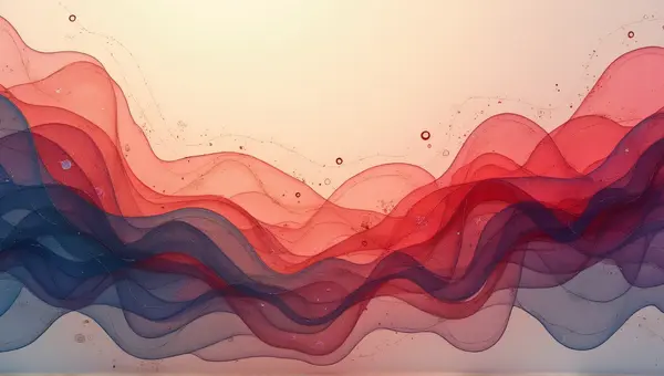 Dynamic Swirling Lines And Overlapping Shapes
