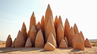 Earthy Stone Structures With Jagged Contours