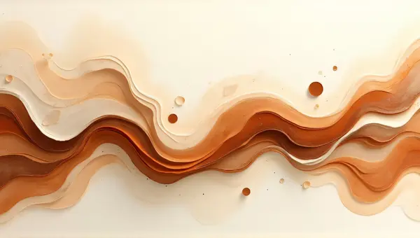 Earthy Tones Swirling Brushstroke Abstract