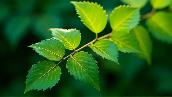 Emerald Foliage Cluster With Soft Ambient Light
