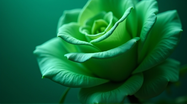 Extreme closeup of vibrant emerald texture showing intricate patterns and smooth contours.