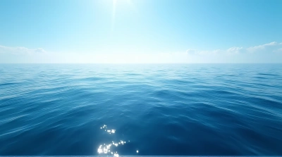 Expansive Blue Sea Under Clear Sunny Sky