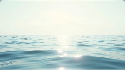 Expansive Shimmering Water With Soft Ripples