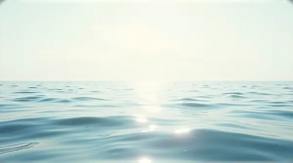 Expansive Shimmering Water With Soft Ripples