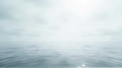 Expansive Water Surface Under Cloudy Sky
