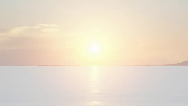 Expansive White Ground With Soft Light And Shadows