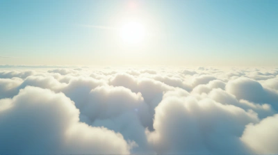 Fluffy Vapor Formation Stretching Across Bright Sky