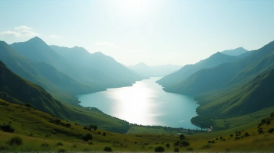 Freshwater Basin With Rolling Verdant Hills