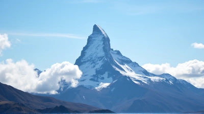 Frost Covered Summit With Rugged Slopes