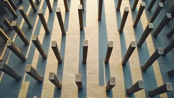 Geometric Pattern Of Tall Structures From Above