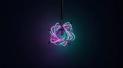 Geometric Violet Emerald Light Fixture Design