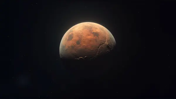 Glowing Celestial Orb Textured Surface Closeup