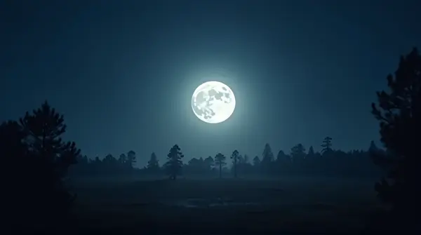 Glowing Celestial Sphere Over Quiet Landscape
