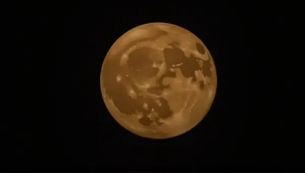 Glowing Moon Orb Showing Craters And Surface