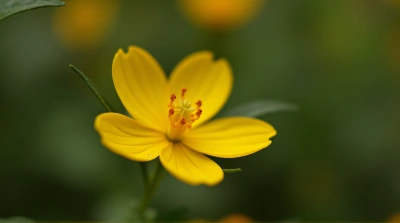 Golden Blossom Macro With Detailed Petals