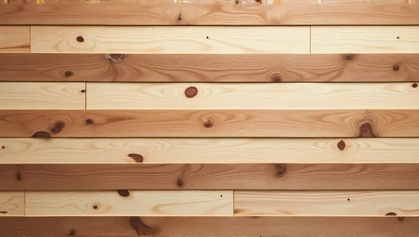 Horizontal Chestnut And Cream Plank Panel