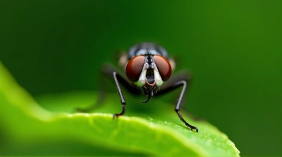 Horse-Fly Portrait Highlighting Compound Eyes