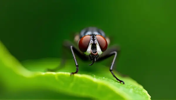 Horse-Fly Portrait Highlighting Compound Eyes