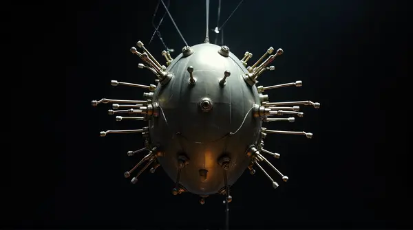 Intricate Orb Device With Metallic Antennae