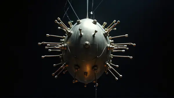 Intricate Orb Device With Metallic Antennae
