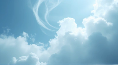 Intricate Vapor Patterns Twisting Across Sky