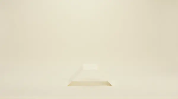 Ivory Steel Stand with Geometric Shape on Gradient