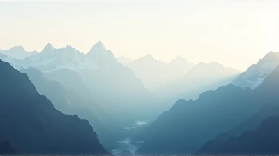 Jagged High Peaks in Soft Morning Light