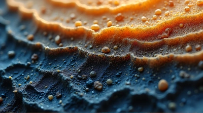 Layered Sediment Close-Up Showing Granular Details