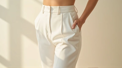 Light-Colored Clothing Texture With Soft Shadows