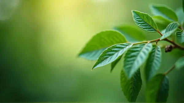 Close-up of detailed foliage patterns and delicate edges against a softly blurred backdrop.