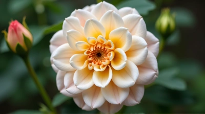 Macro Shot Of Single Bloom With Layered Petals