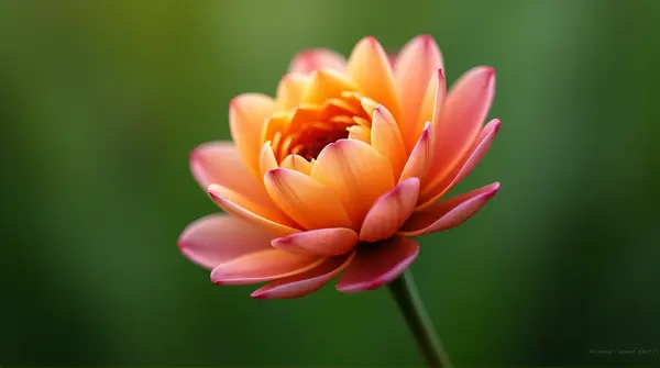 Macro Shot Of Single Bloom With Natural Light