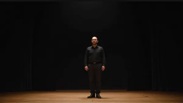 Man In Black Jacket On Wooden Platform