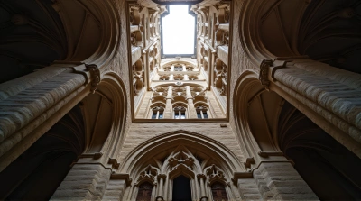 Medieval Tower With Pointed Arches And Tracery
