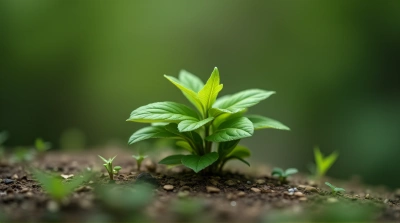 Miniature Foliage Cluster Tilt-Shift Photography