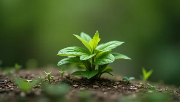 Miniature Foliage Cluster Tilt-Shift Photography