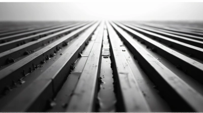 Monochrome Streaks Showing Rhythm And Repetition