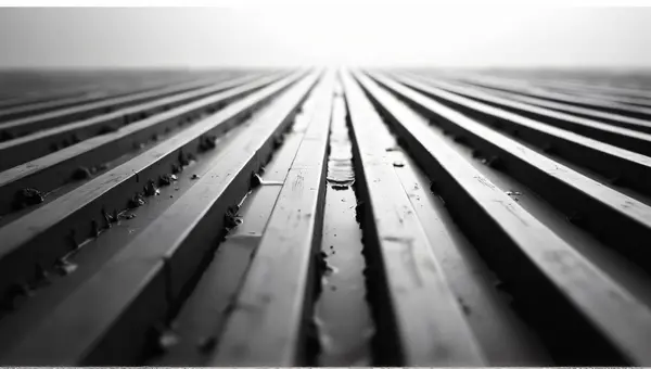 Monochrome Streaks Showing Rhythm And Repetition
