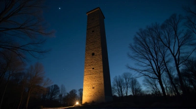 Monolithic Structure Under Starry Sky At Night