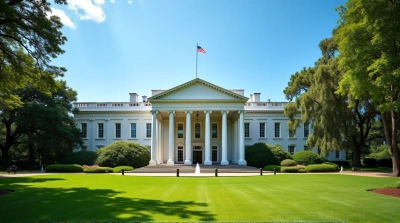 Neoclassical Presidential Residence With Grand Facade