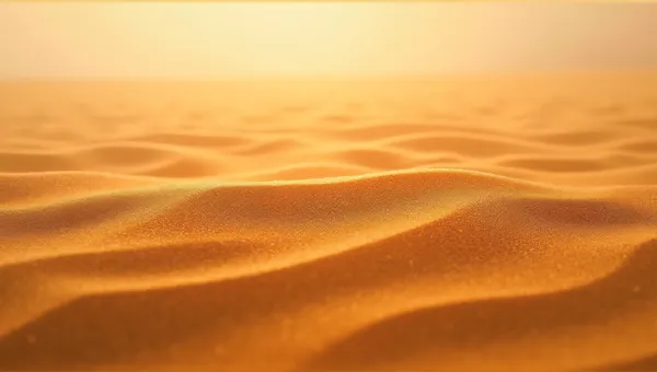 Ochre Sand Grains With Soft Motion Streaks