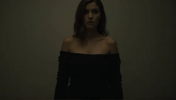 Off-Shoulder Garment Silhouette In Soft Lighting