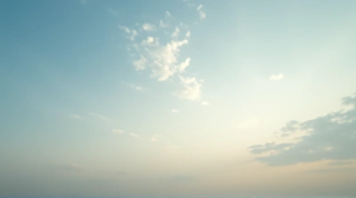 Open Landscape Under Soft Vapor Formations