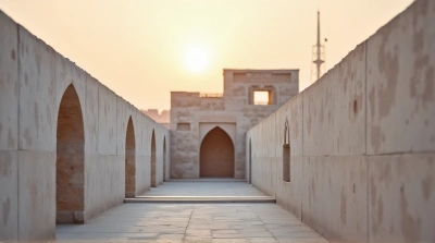 Pale Masonry Buildings Under Soft Evening Light