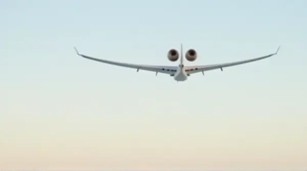 Passenger Jet Aircraft Streamlined Design Horizon
