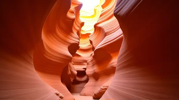 Red Sandstone Slot Canyon Layers And Texture