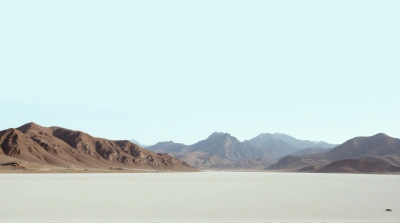 Rocky Brown and Gray Peaks Horizon View