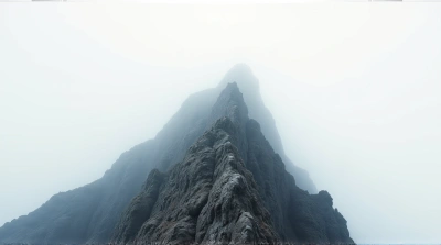 Rocky Summit Texture Under Pale Sky