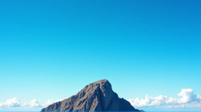 Rocky Summit Under Clear Blue Sky