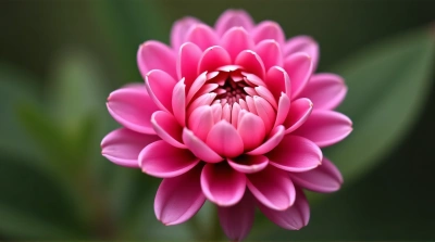 Rosy Bloom Showing Layered Petal Textures